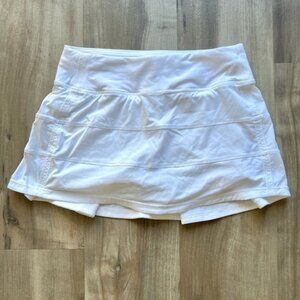 Lululemon Pace Rival Skirt in White Size 4 Regular Length